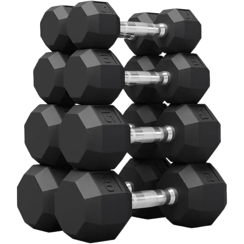 Commercial dumbbell set